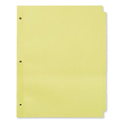 Self-tab Index Dividers, 5-tab, 11 X 8.5, Buff, 36 Sets