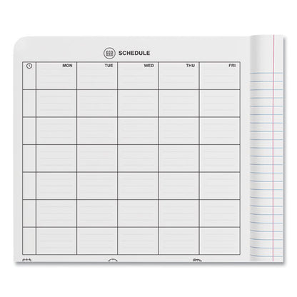 Composition Book, Wide/legal Rule, Black Marble Cover, (100) 9.75 X 7.5 Sheets, 6/pack
