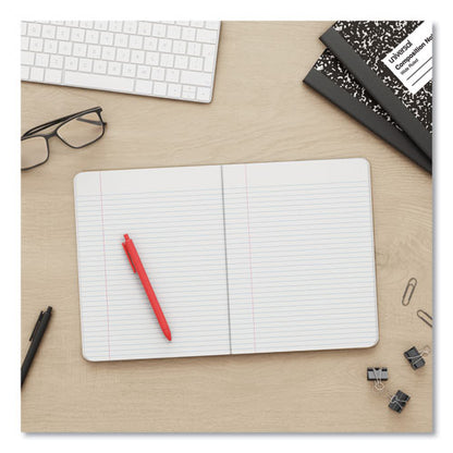 Composition Book, Wide/legal Rule, Black Marble Cover, (100) 9.75 X 7.5 Sheets, 6/pack