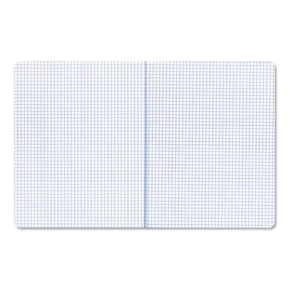 Quad Rule Composition Book, Quadrille Rule (4 Sq/in), Black Marble Cover, (100) 9.75 X 7.5 Sheets