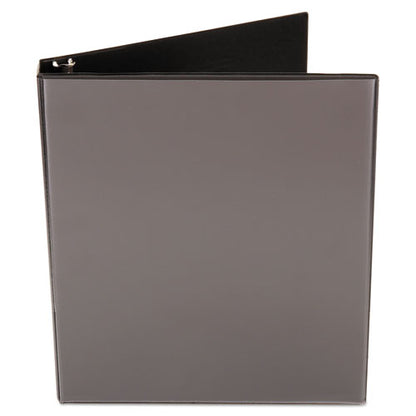 Economy Round Ring View Binder, 3 Rings, 1" Capacity, 11 X 8.5, Black