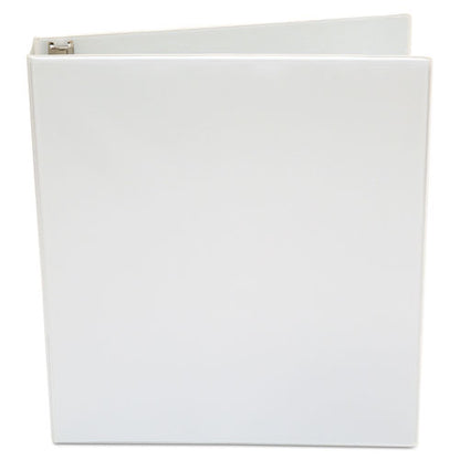 Economy Round Ring View Binder, 3 Rings, 1" Capacity, 11 X 8.5, White
