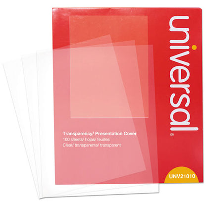 Black And White Laser Printer Transparent Sheets, 8.5 X 11, 100/pack