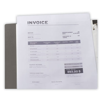 Standard Sheet Protectors, Medium-duty, Side: 3-hole Punched, Top Load 8.5 X 11 Insert, Nonglare Clear Front, 100/box