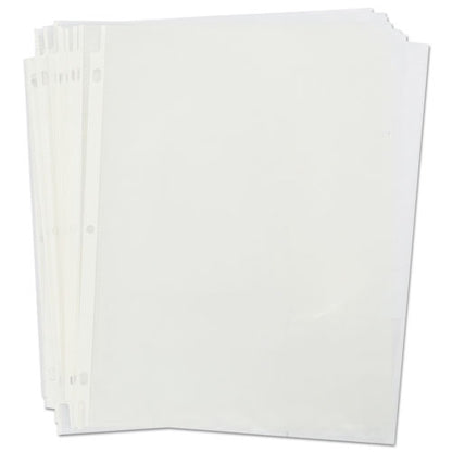 Standard Sheet Protectors, Medium-duty, Side: 3-hole Punched, Top Load 8.5 X 11 Insert, Nonglare Clear Front, 100/box