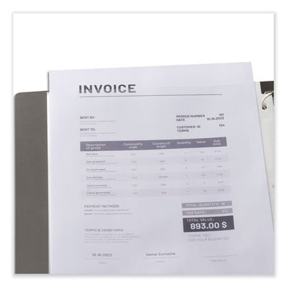 Standard Sheet Protectors, Medium-duty, Side: 3-hole Punched, Top Load 8.5 X 11 Insert, Clear Front, 200/box