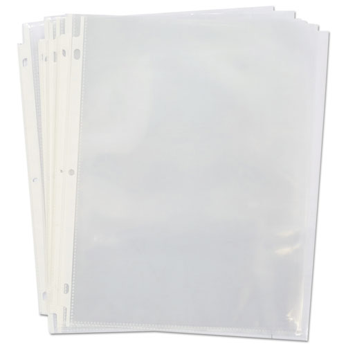 Standard Sheet Protectors, Medium-duty, Side: 3-hole Punched, Top Load 8.5 X 11 Insert, Clear Front, 50/pack