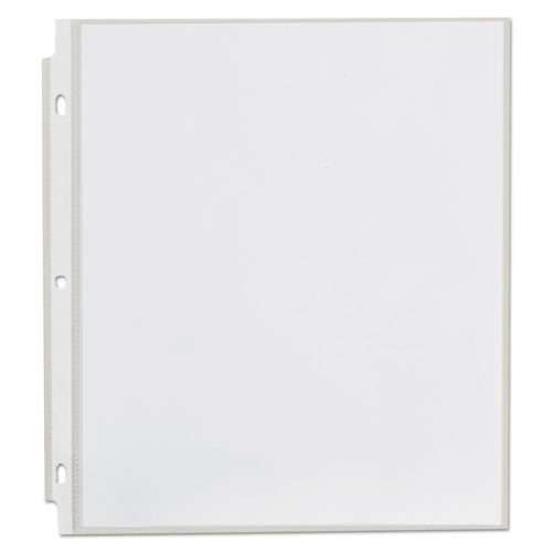 Deluxe Heavyweight Sheet Protector, Side: 3-hole Punched, Top Load 8.5 X 11 Insert, Clear Front, 50/pack