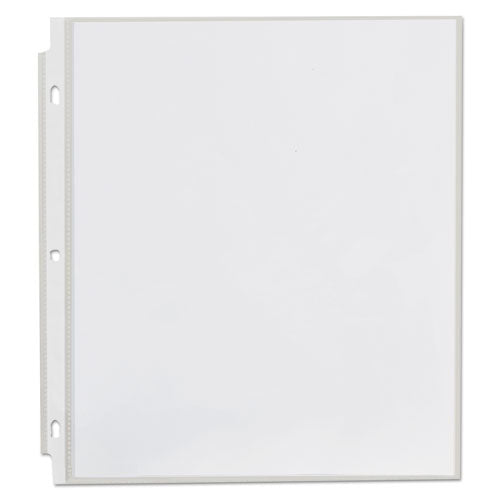 Standard Sheet Protectors, Light-duty, Side: 3-hole Punched, Top Load 8.5 X 11 Insert, Clear Front, 100/box