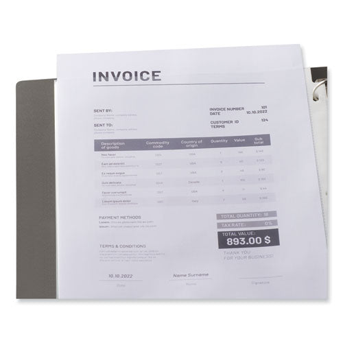 Deluxe Heavyweight Sheet Protector, Side: 3-hole Punched, Top Load 8.5 X 11 Insert, Clear Front, 200/pack