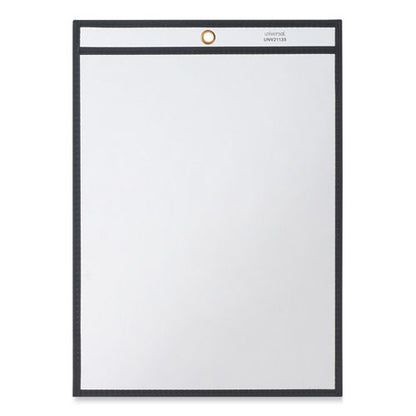 Heavyweight Ticket Holder, Top Load 9 X 12 Insert, Clear Front, Black Border, 25/pack