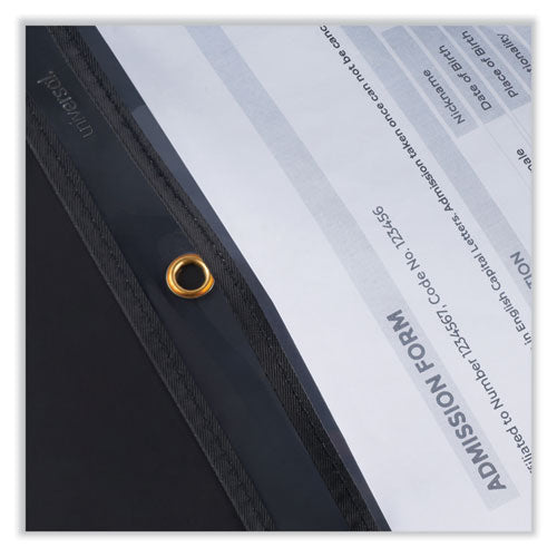 Heavyweight Ticket Holder, Top Load 9 X 12 Insert, Clear Front, Black Border, 25/pack