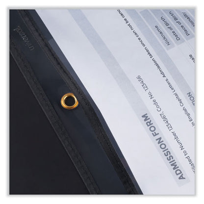 Heavyweight Ticket Holder, Top Load 9 X 12 Insert, Clear Front, Black Border, 25/pack