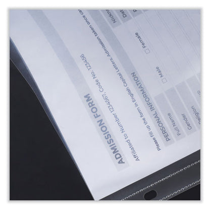 Deluxe Heavyweight Sheet Protector, Side: 3-hole Punched, Top Load 8.5 X 11 Insert, Clear Front, 25/pack