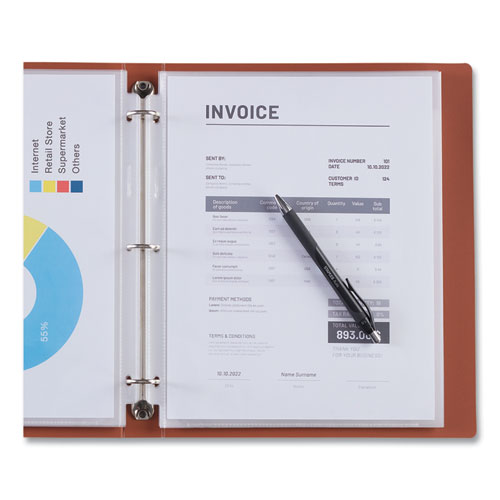 Deluxe Heavyweight Sheet Protector, Side: 3-hole Punched, Top Load 8.5 X 11 Insert, Clear Front, 25/pack