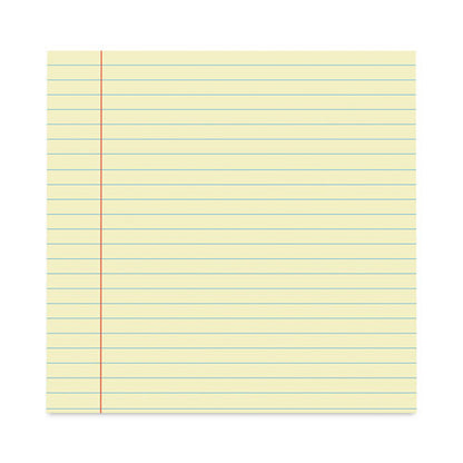 Glue Top Pads, Wide/legal Rule, 50 Canary-yellow 8.5 X 11 Sheets, Dozen