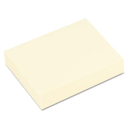 Recycled Self-stick Note Pads, 1.5" X 2", Yellow, 100 Sheets/pad, 12 Pads/pack