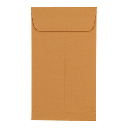 Kraft Coin Envelope, #5 1/2, Round Flap, Gummed Closure, 3.13 X 5.5, Light Brown Kraft, 500/box