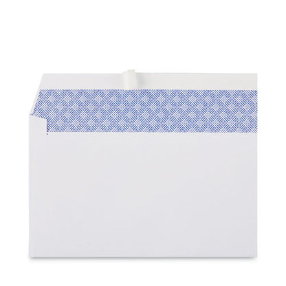 Peel Seal Strip Security Tint Business Envelope, #10, Square Flap, Self-adhesive Closure, 4.13 X 9.5, White, 100/box