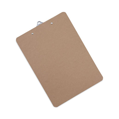 Hardboard Clipboard, 1.25" Clip Capacity, Holds 8.5 X 11 Sheets, Brown, 3/pack