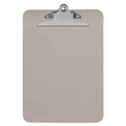 Plastic Clipboard With High Capacity Clip, 1.25" Clip Capacity, Holds 8.5 X 11 Sheets, Translucent Black
