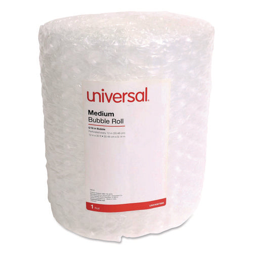Bubble Packaging, 0.31" Thick, 12" X 30 Ft, Perforated Every 12", Clear, 12/carton