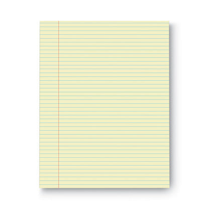 Glue Top Pads, Narrow Rule, 50 Canary-yellow 8.5 X 11 Sheets, Dozen