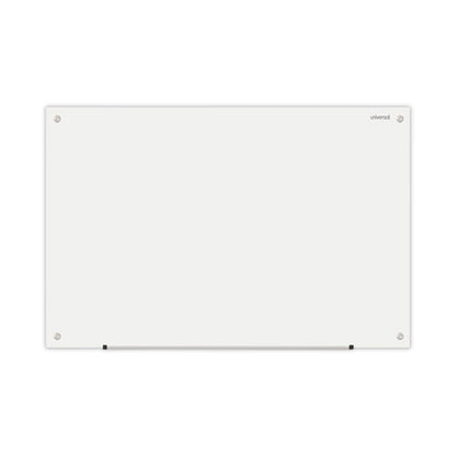 Frameless Glass Marker Board, 36" X 24", White Surface