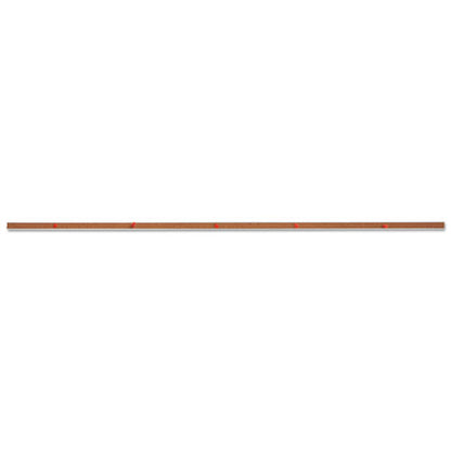 Cork Bulletin Bar, 1" X 48", Brown/silver