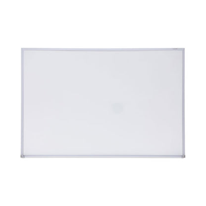 Melamine Dry Erase Board With Aluminum Frame, 36" X 24", White Surface, Anodized Aluminum Frame