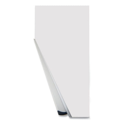 Deluxe Melamine Dry Erase Board, 72" X 48", White Surface, Anodized Aluminum Frame