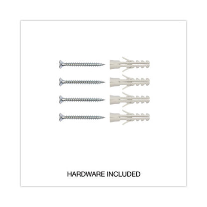 Magnetic Steel Dry Erase Marker Board, 24" X 18", White Surface, Satin Aluminum Frame