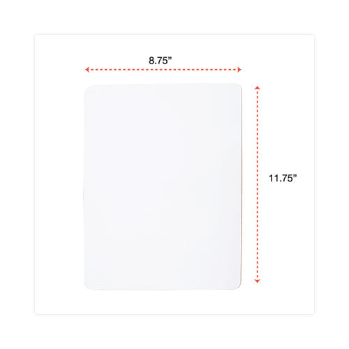 Lap/learning Dry-erase Board, 11.75" X 8.75", White Surface, 6/pack