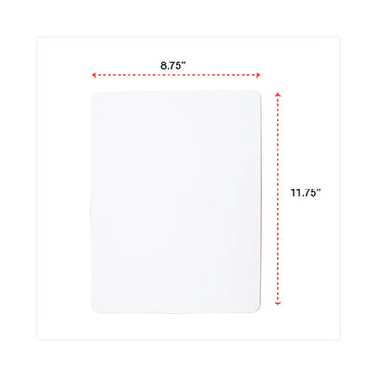 Lap/learning Dry-erase Board, 11.75" X 8.75", White Surface, 6/pack