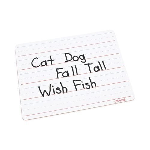 Lap/learning Dry-erase Board, Manuscript Penmanship Ruled, 11.75" X 8.75", White Surface, 6/pack