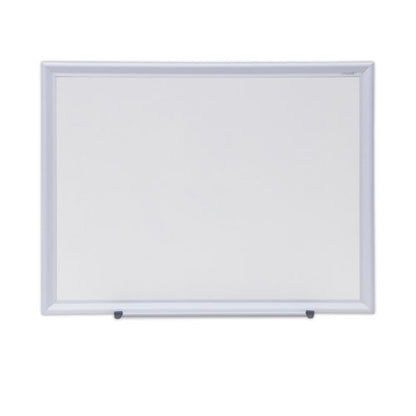 Deluxe Melamine Dry Erase Board, 24" X 18", White Surface, Satin Aluminum Frame