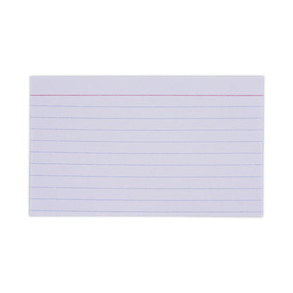 Ruled Index Cards, 3 X 5, White, 100/pack