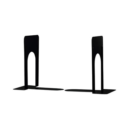 Jumbo Economy Bookends, Standard, 5.88 X 8.25 X 9, Heavy Gauge Steel, Black, Pair
