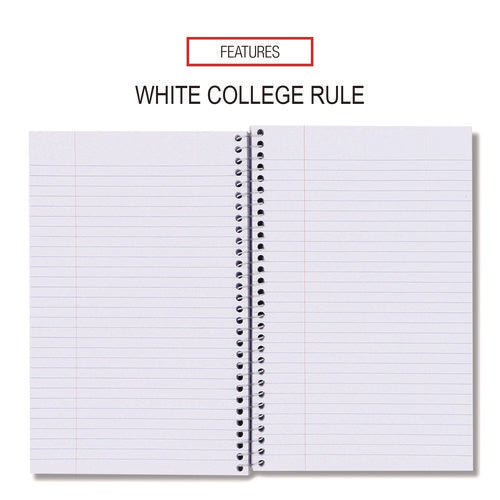 Wirebound Notebook, 3-subject, Medium/college Rule, Assorted Cover Colors, (120) 9.5 X 6 Sheets, 4/pack