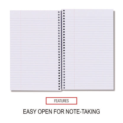 Wirebound Notebook, 3-subject, Medium/college Rule, Assorted Cover Colors, (120) 9.5 X 6 Sheets, 4/pack
