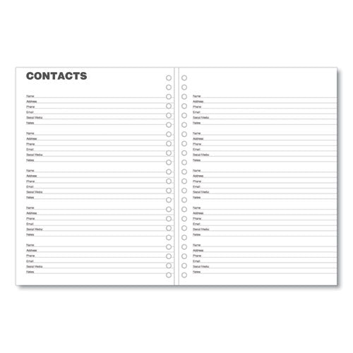 Monthly Planner, 11 X 8, Black Cover, 14-month: Dec 2025 To Jan 2027
