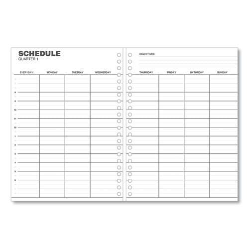 Monthly Planner, 11 X 8, Black Cover, 14-month: Dec 2025 To Jan 2027