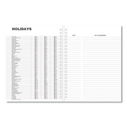 Monthly Planner, 11 X 8, Black Cover, 14-month: Dec 2025 To Jan 2027