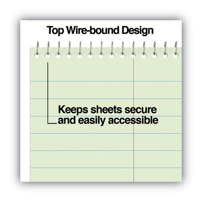 Steno Pads, Pitman Rule, Red Cover, 60 Green-tint 6 X 9 Sheets