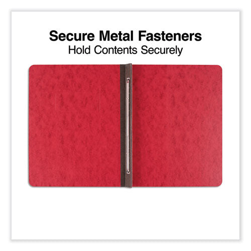 Pressboard Report Cover, Two-piece Prong Fastener, 3" Capacity, 8.5 X 11, Executive Red/executive Red