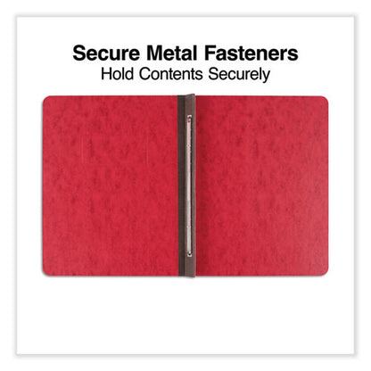 Pressboard Report Cover, Two-piece Prong Fastener, 3" Capacity, 8.5 X 11, Executive Red/executive Red