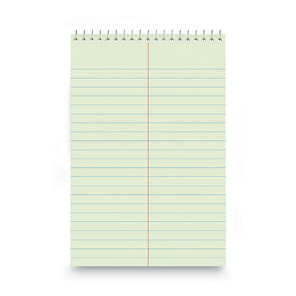 Steno Pads, Gregg Rule, Red Cover, 80 Green-tint 6 X 9 Sheets