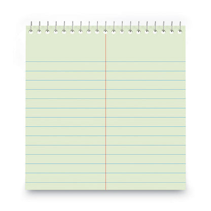 Steno Pads, Gregg Rule, Red Cover, 80 Green-tint 6 X 9 Sheets, 6/pack