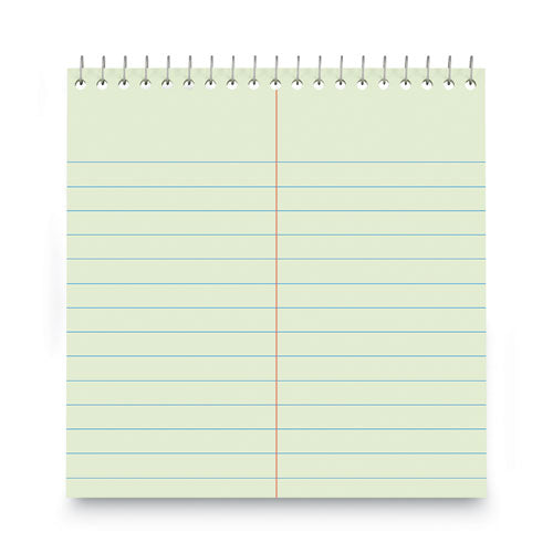 Steno Pads, Gregg Rule, Red Cover, 80 Green-tint 6 X 9 Sheets