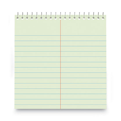 Steno Pads, Gregg Rule, Red Cover, 80 Green-tint 6 X 9 Sheets